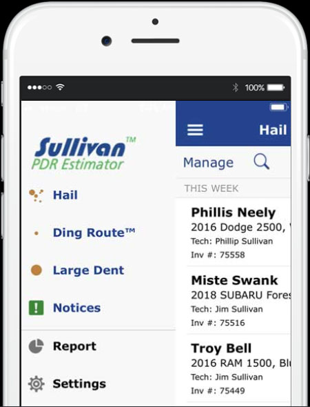 Screenshot of Sullivan PDR estimator