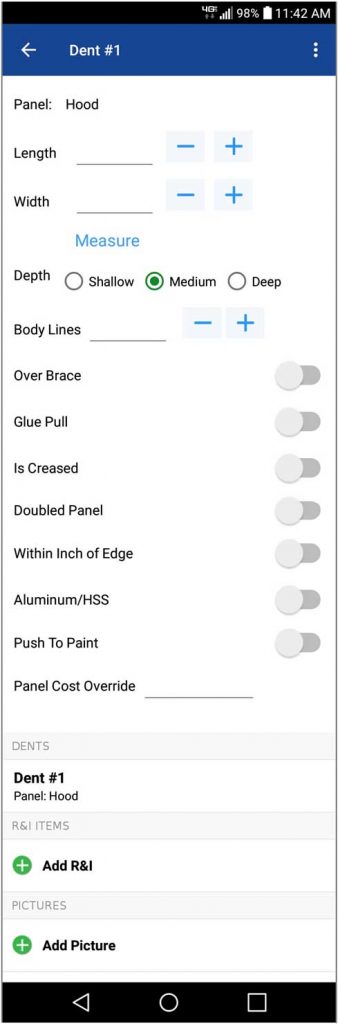 Screenshot of sullivan pdr estimator